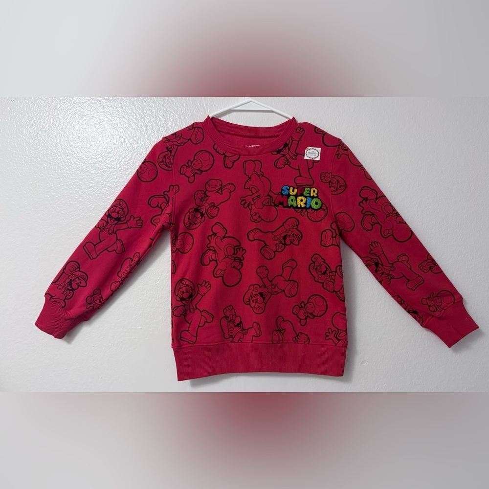 Nintendo Kids Red Super Mario Sweatshirt
